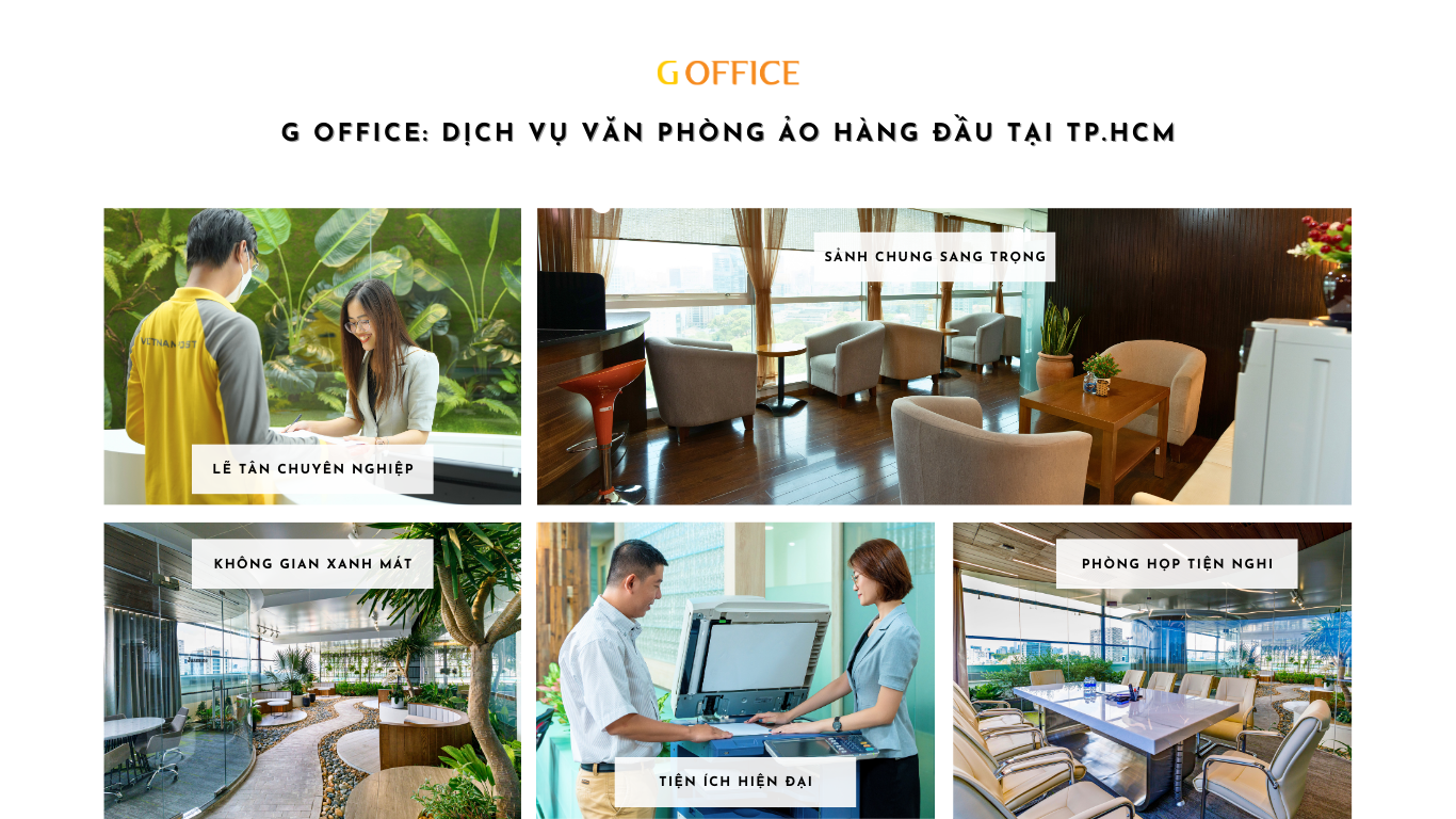 G Office dịch vụ văn phòng ảo hàng đầu tại TP.HCM