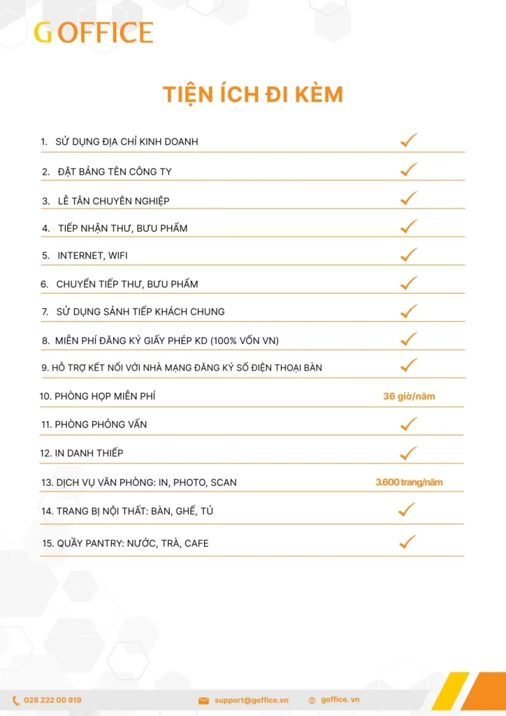 bao gia van phong chia se