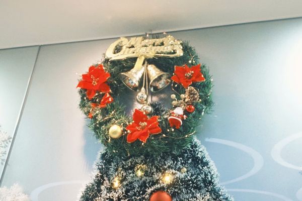 Dùng vòng nguyệt quế trang trí văn phòng