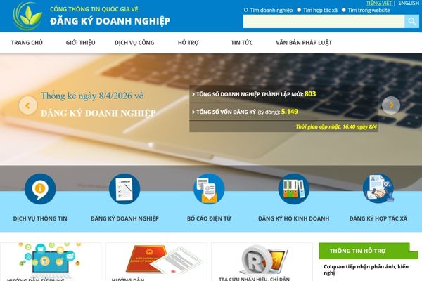 Tra cứu tại website của Tổng cục thuế Việt Nam