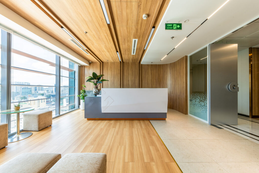 Vincom center G Offfice khu vực lễ tân